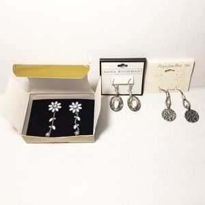 3 Sets of Earrings! Dana Buchman